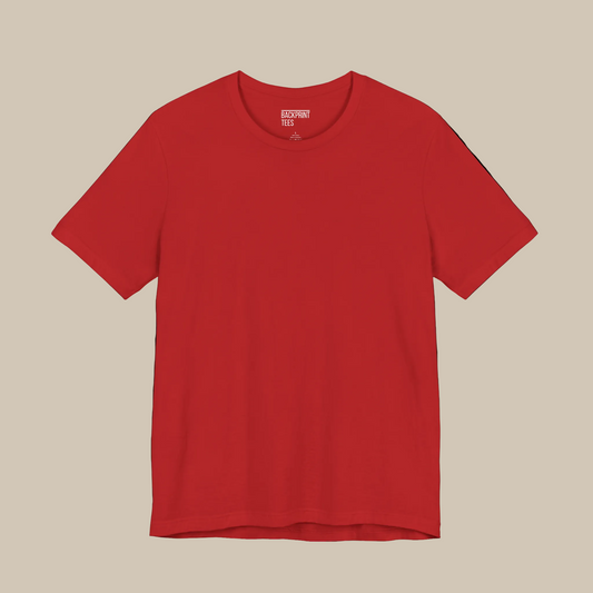 Red t-shirt on a red background