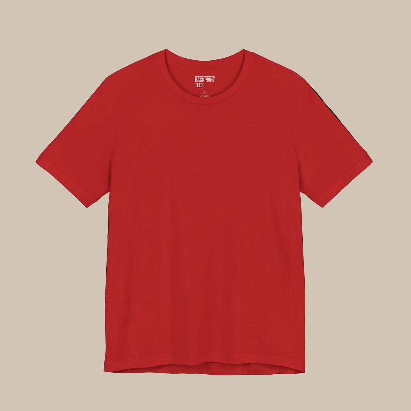 Red t-shirt on a red background