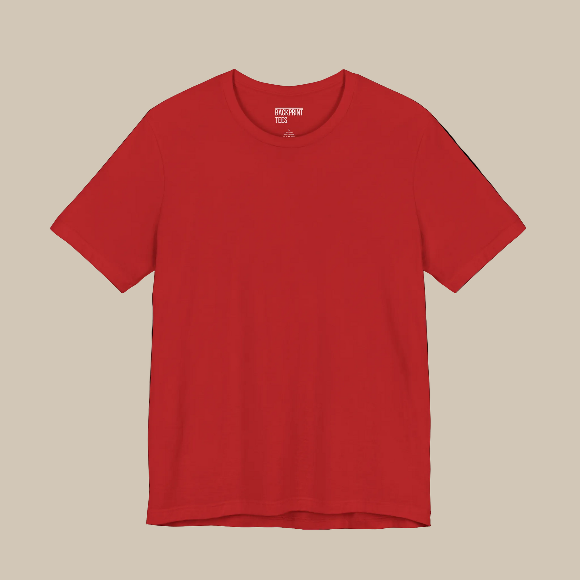 Red t-shirt on a red background